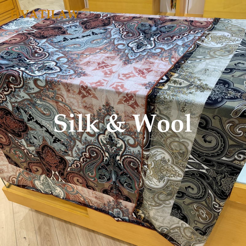 Shawl Wrap Winter - 새로운 럭셔리 30% 실크 70% 울