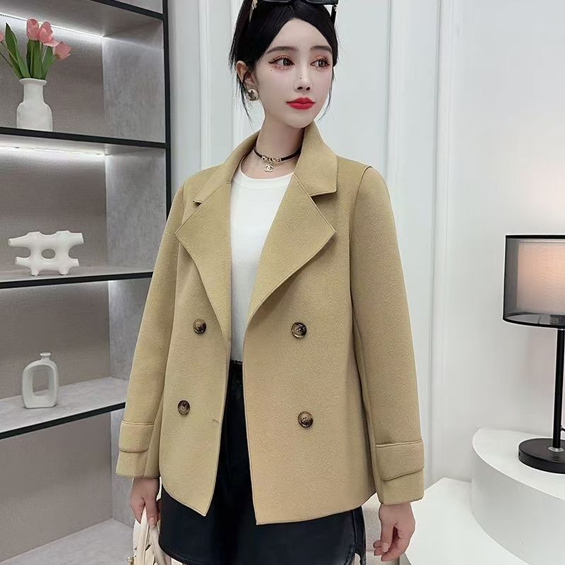 가을 겨울 블랙 울 코트 여성 패션 고급 기질 두꺼운  - Wool Coat Peacoat 리뷰 및 가격