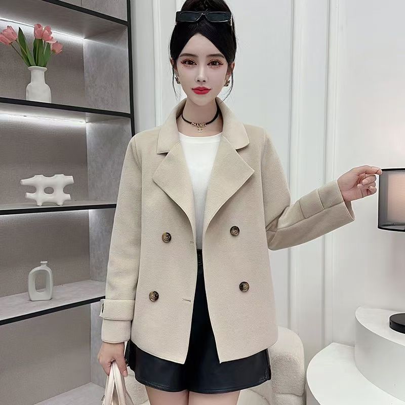 가을 겨울 블랙 울 코트 여성 패션 고급 기질 두꺼운  - Wool Coat Peacoat 리뷰 및 가격
