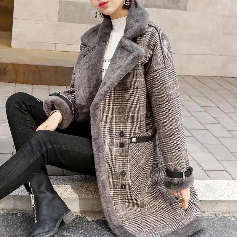 2026 겨울 따뜻한 코트 플러시 두꺼운 양털 코트 여 - Wool Coat Peacoat 리뷰 및 가격