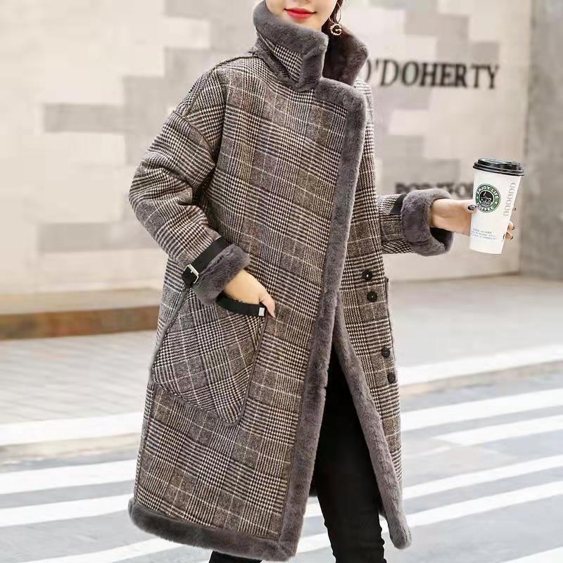 2026 겨울 따뜻한 코트 플러시 두꺼운 양털 코트 여 - Wool Coat Peacoat 리뷰 및 가격
