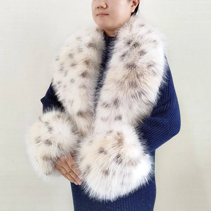 큰 사이즈 여성용 인조 여우털 스카프 겨울 재킷 따뜻한 - Shawl Wrap Winter 리뷰 및 가격